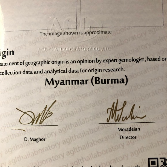 1.73 ct Certified Burma Ruby, .29ctw Dias, 18kt YG - Picture 7 of 9